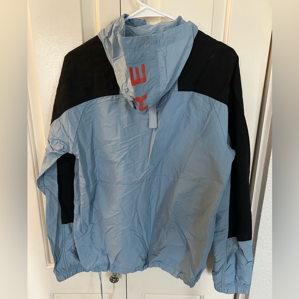 Adidas Adventure Windbreaker 1/2 Zip Jacket Zipper Kangaroo Pocket Size Small - Picture 4 of 9